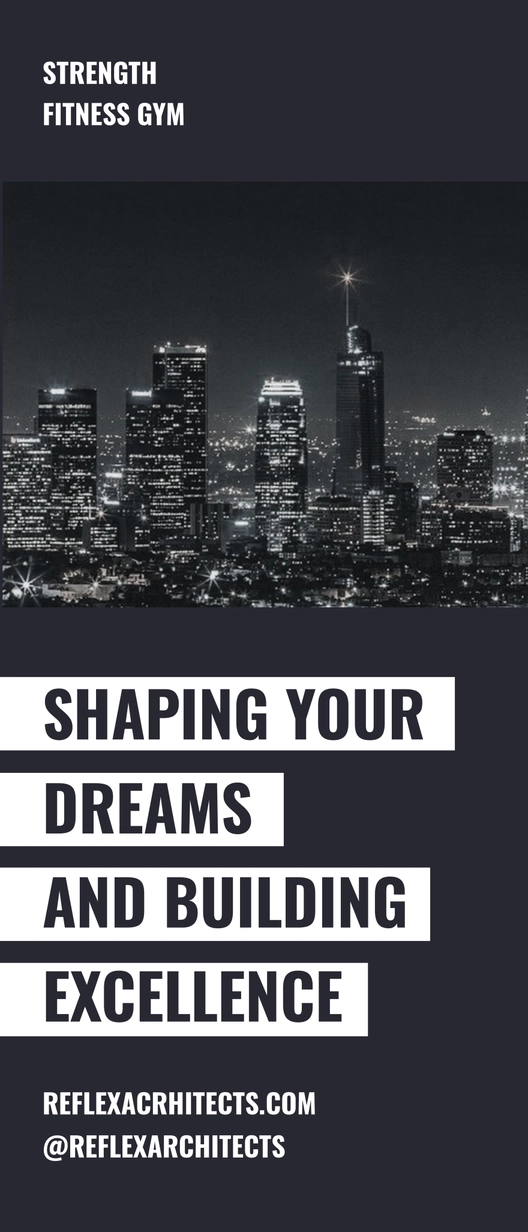 Modern Architecture Roll Up Banner Template