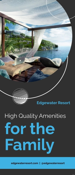 Elegant Hotel Roll Up Banner Template