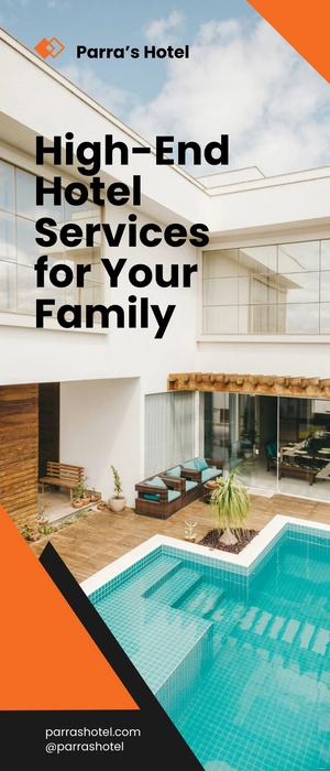 Hotel Services Roll Up Banner Template