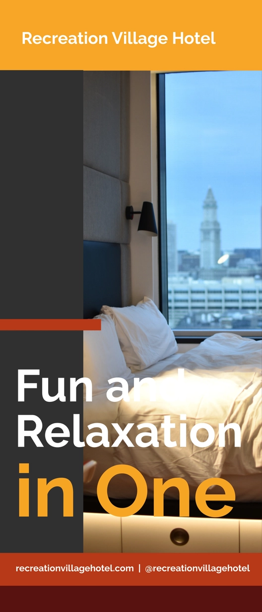 Modern Hotel Roll Up Banner Template