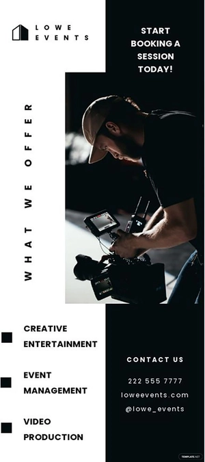 Creative Event Rack Card Template