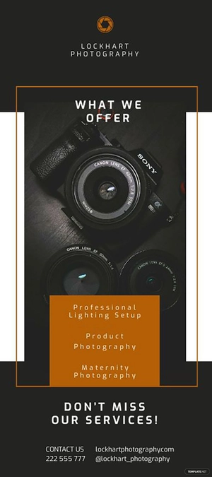 Photography Rack Card Template
