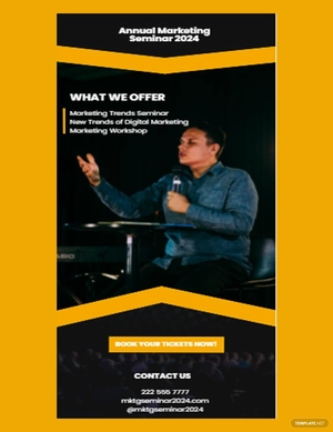 Marketing Seminar Rack Card Template