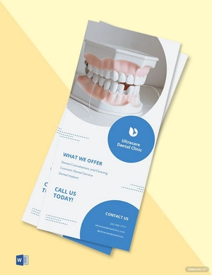 Simple Medical Rack Card Template