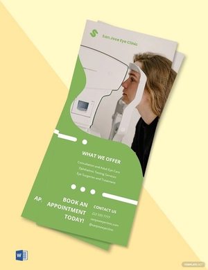 Modern Medical Rack Card Template