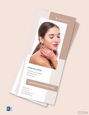 Beauty Rack Card Template