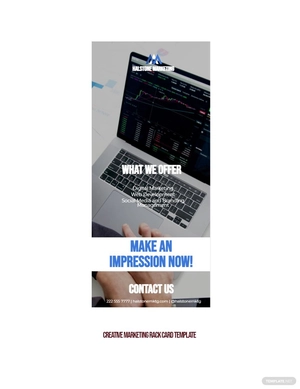 Creative Marketing Rack Card Template