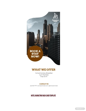 Hotel Marketing Rack Card Template