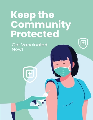 Time To Vaccinate Advertising Flyer Template