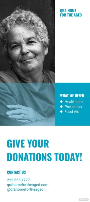 Modern Charity Rack Card Template