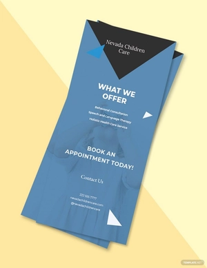 Medical Disposable Rackcard Template