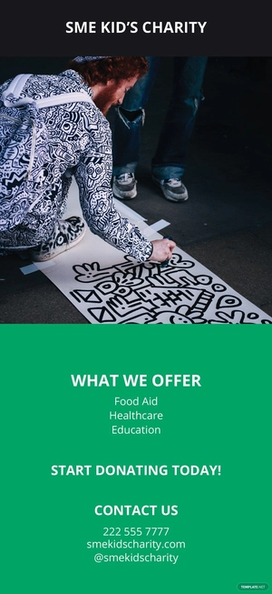 Creative Charity Rack Card Template