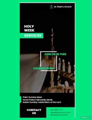 Modern Church Rack Card Template