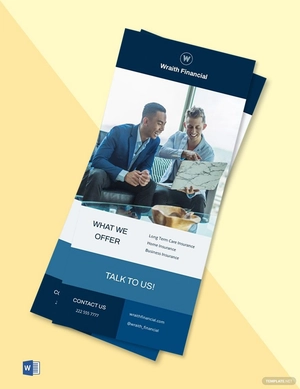 Finance & Insurance Rack Card Template