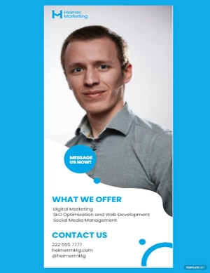 Sample Marketing Agency Rack Card Template
