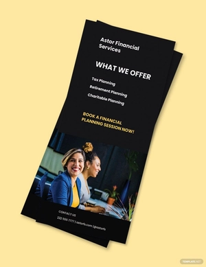 Financial Planning Rack Card Template