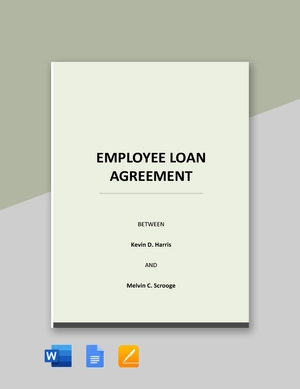 Simple Employee Loan Agreement Template
