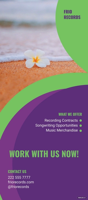 Spa Resort Rack Card Template Spa Resort Rack Card Template