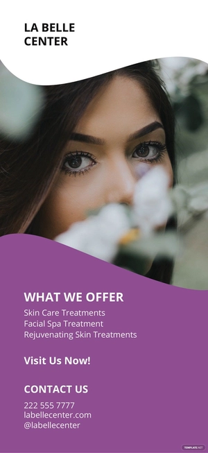 Beauty Care Rack Card Template