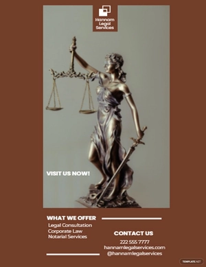 Simple Legal Services Rack Card Template
