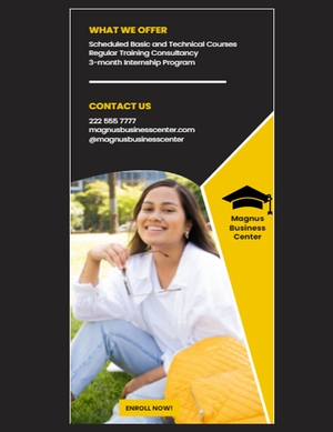 Education & Training Rack Card Template