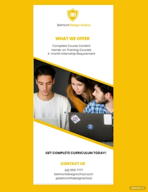 Simple Education Rack Card Template