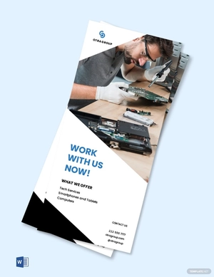 Corporate Company Rack Card Template