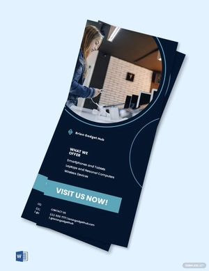Modern Company Rack Card Template