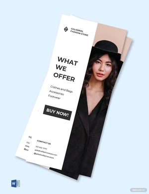 Fashion Store Rack Card Template