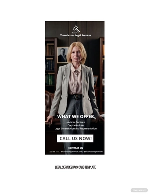 Legal Services Rack Card Template