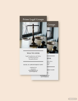 Legal Rack Card Template