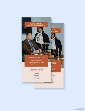 Legal & Government Services Rack Card Template
