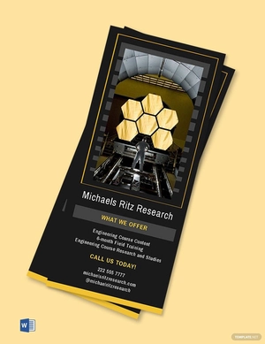 Elegant Education Rack Card Template