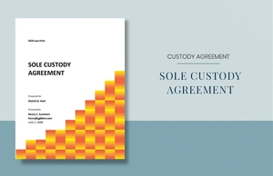 Sole Custody Agreement Template