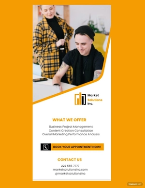 Marketing Consultant Rack Card Template