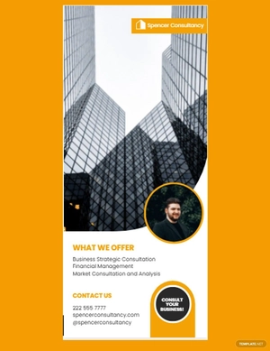 Modern Consultant Rack Card Template