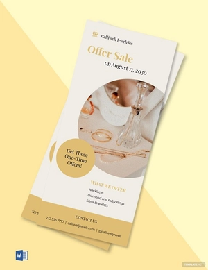 Offer Sale Rack Card Template