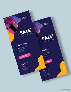Sale Promotion Rackcard Template