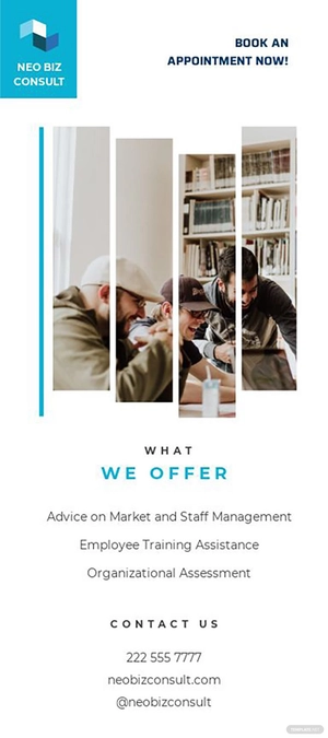 Elegant Consultant Rack Card Template