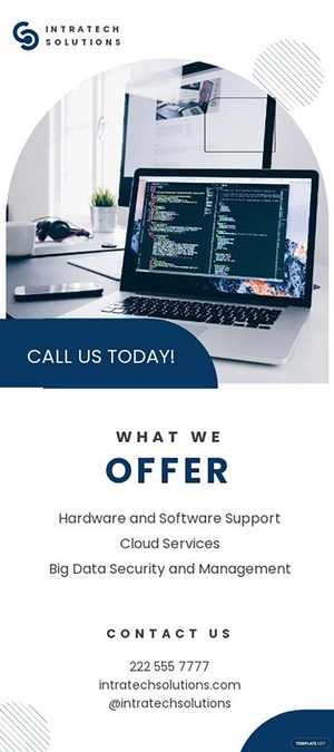 Technology Rack Card Template