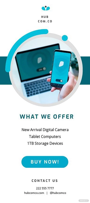 Technology Business Rack Card Template