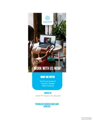 Technology Services Rack Card Template
