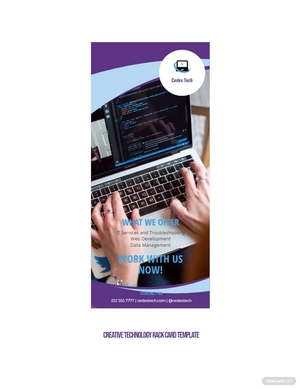 Creative Technology Rack Card Template