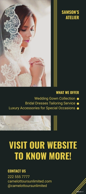 Modern Fashion Rack Card Template