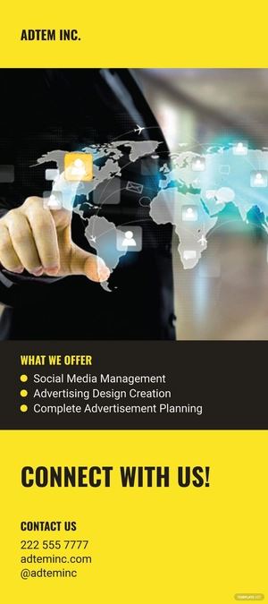 Advertising Rack Card Template