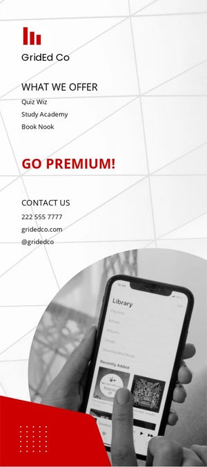Creative Mobile Apps Rack Card Template