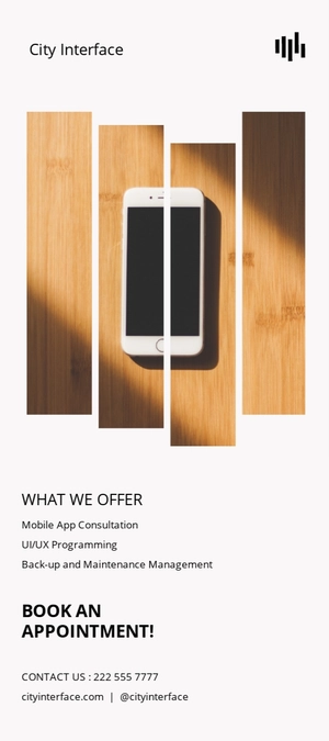 Mobile Apps Business Rack Card Template