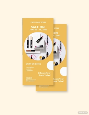 Modern Sales Rack Card Template