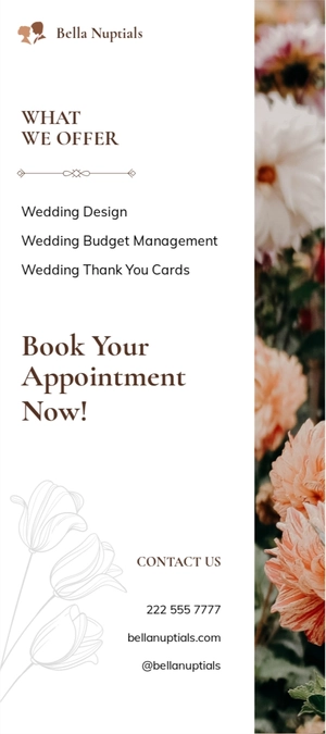 Creative Wedding Rack Card Template