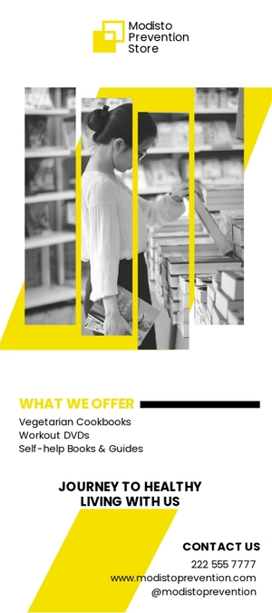 Prevention Store Rack Card Template